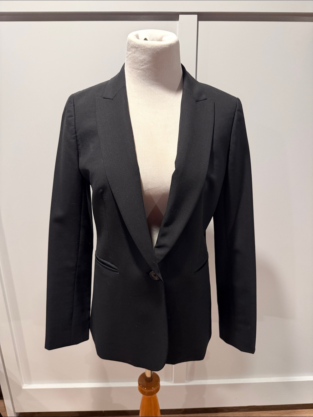 J. Crew Black Single-Button Shawl Lapel Blazer